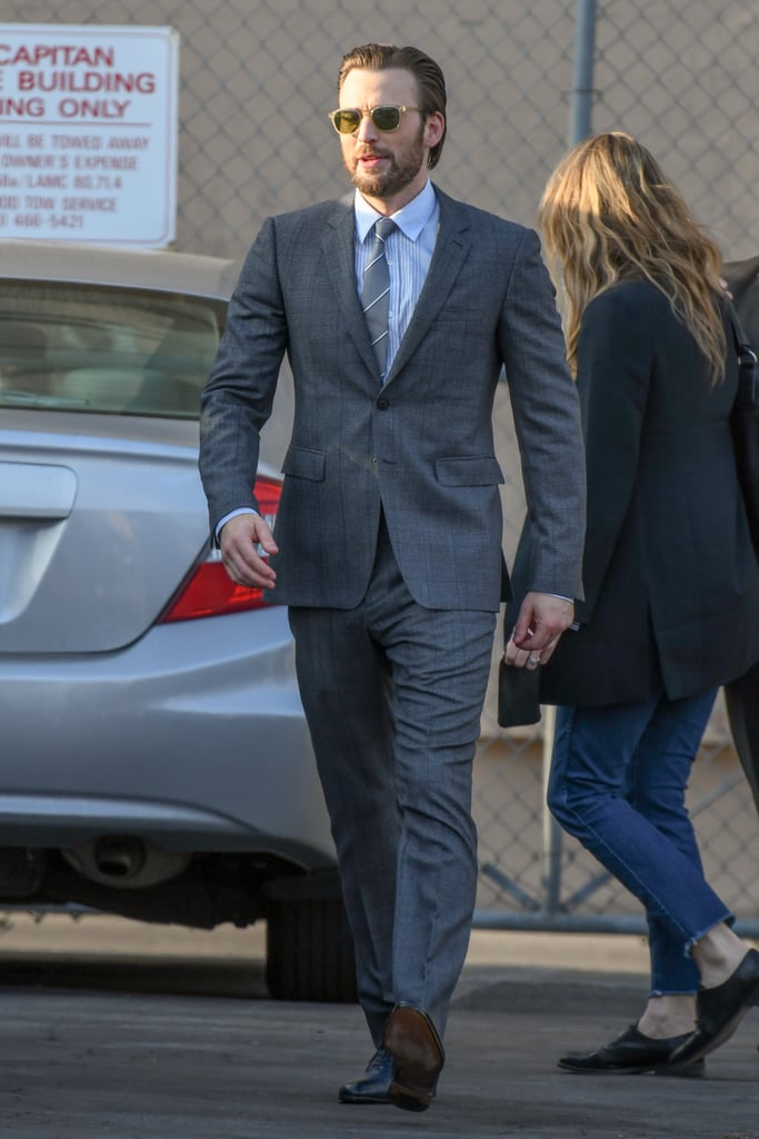 Chris Evans Arriving at Jimmy Kimmel Live April 2017