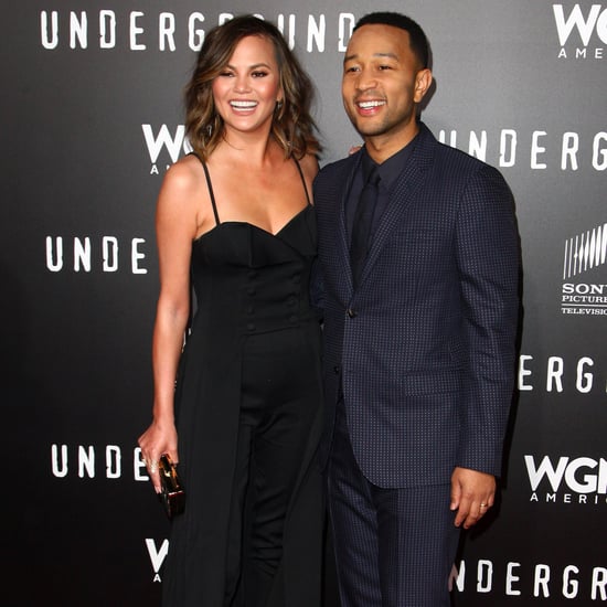 Chrissy Teigen and John Legend at Underground Premiere 2017