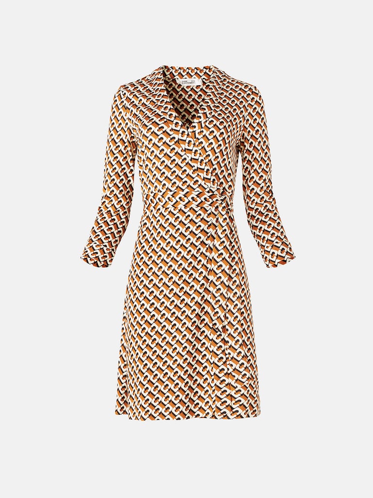 DVF Julian Silk-Jersey Mini Wrap Dress