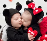 This Mickey Minnie Newborn Photo