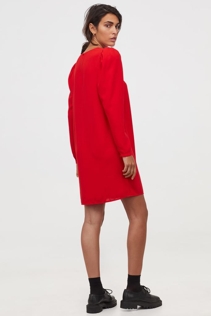 H&M Puff-sleeved Dress