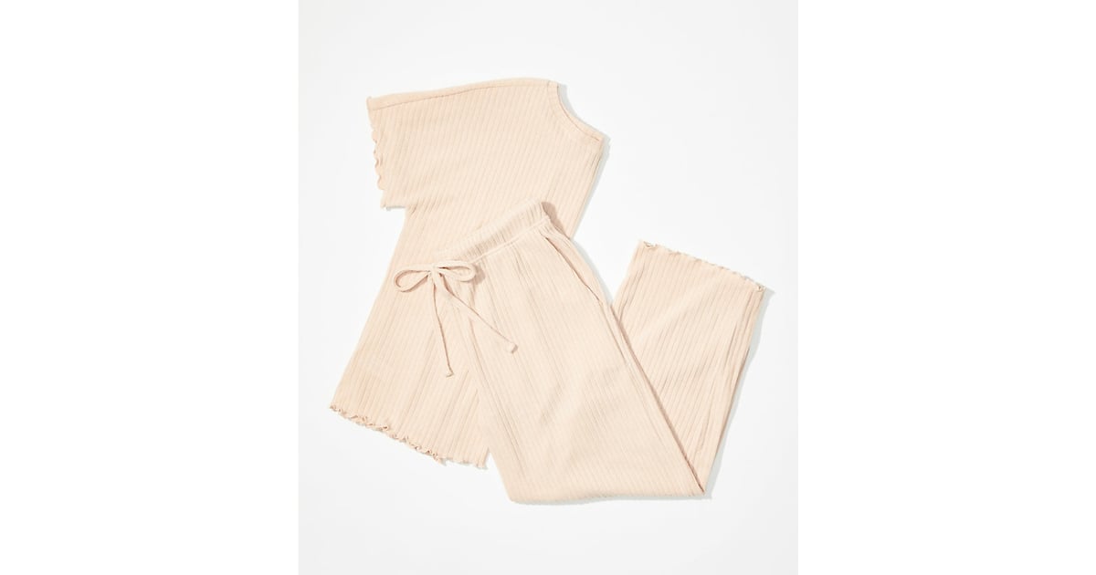 Loft ribbed pajama set