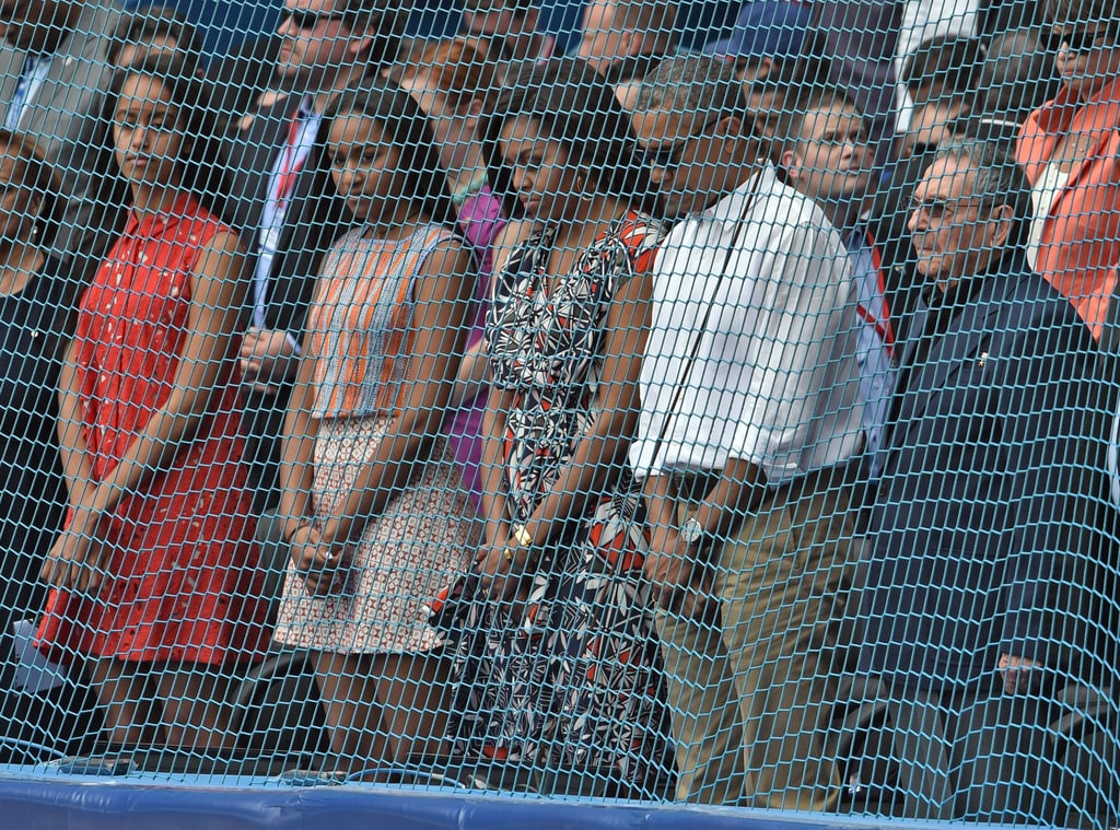Michelle Obama's Tory Burch Dress at Baseball Game in Cuba