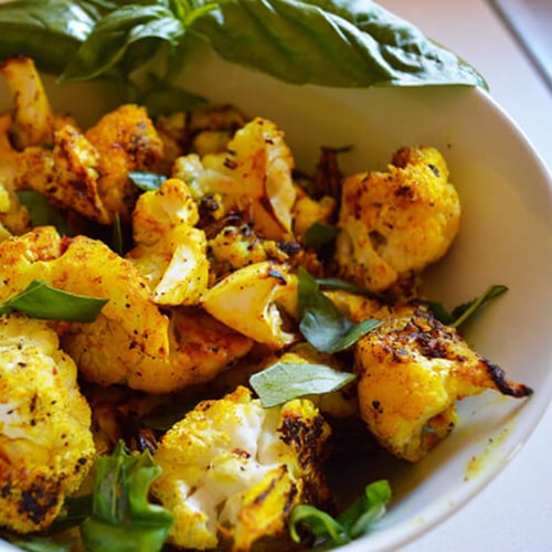 Roasted Turmeric Cauliflower Recipe POPSUGAR Fitness