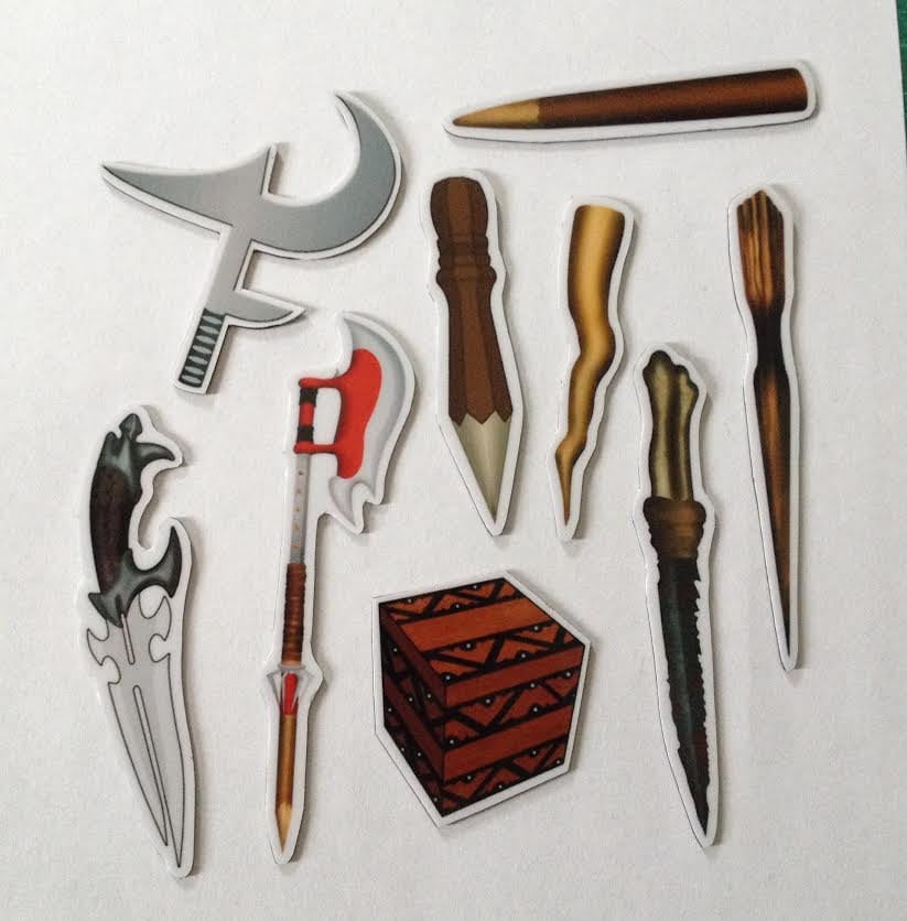 Buffy Weapon Magnet Set ($12)