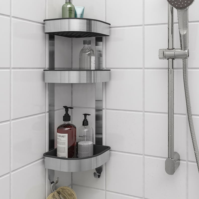 Corner shower caddy: The Grundtal extra long version - IKEA Hackers