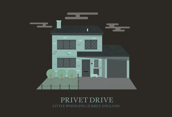 Privet Drive | Harry Potter Moving Illustrations ...