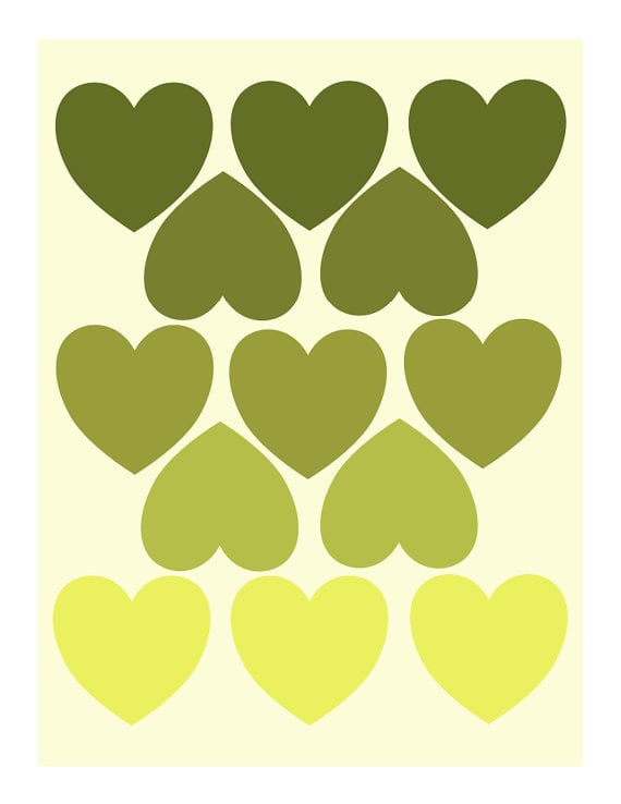 These green hearts ($16) are a great accent piece for any room.