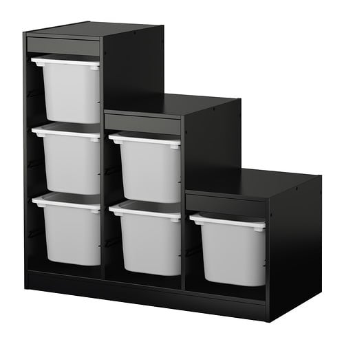 ikea black trofast