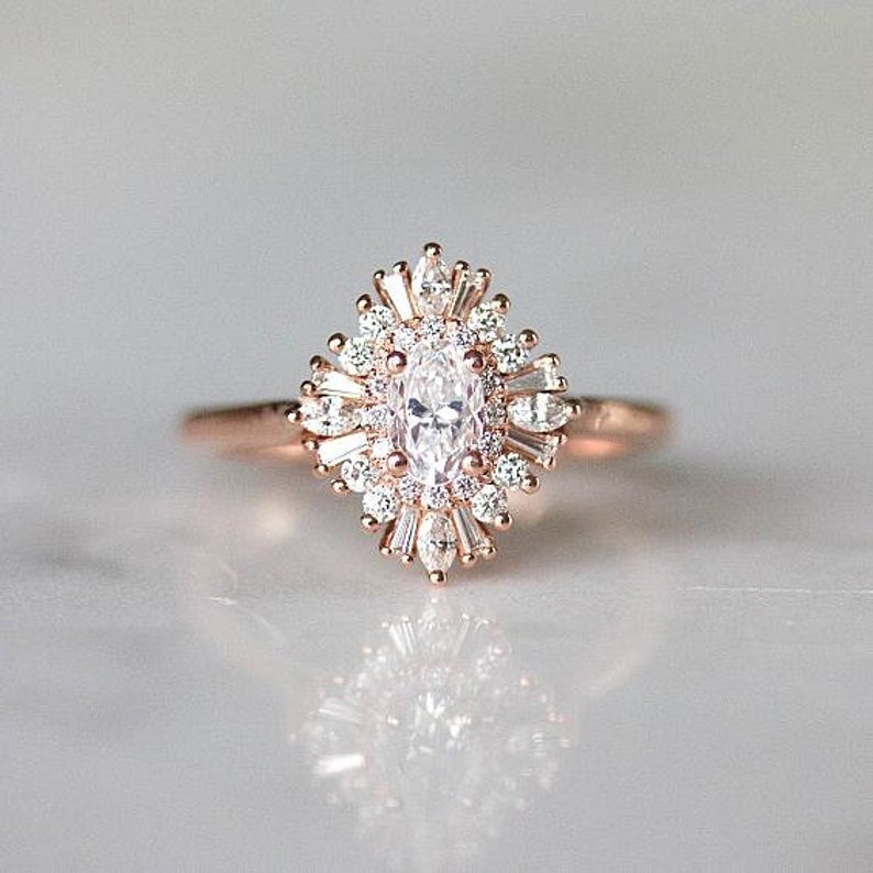 Gatsby Style Engagement Ring | Unique 