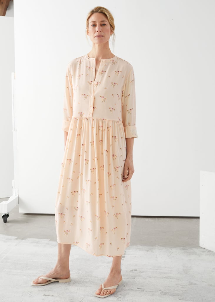 & Other Stories Loose A-Line Midi Dress