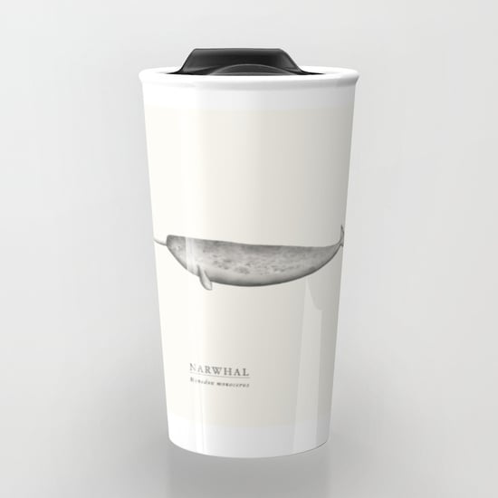 Narwhal Ceramic Travel Mug