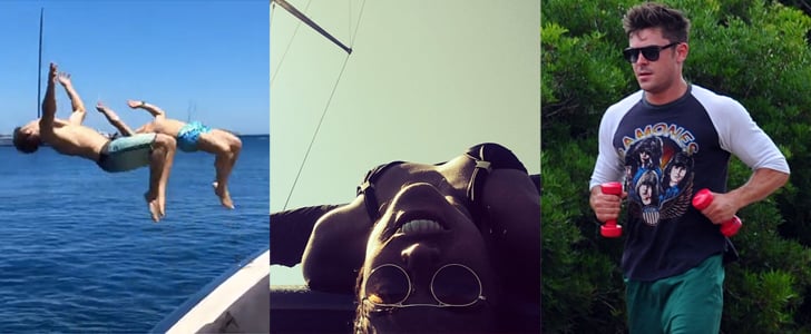 Zac Efron Working Out in Italy | Pictures