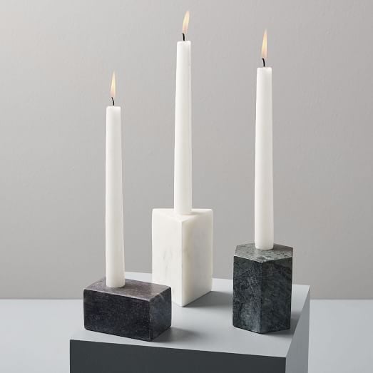 Geo Stone Candleholders