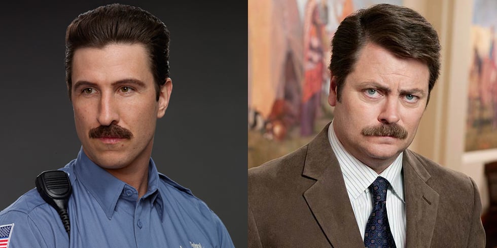 TV Characters With Mustaches and Without