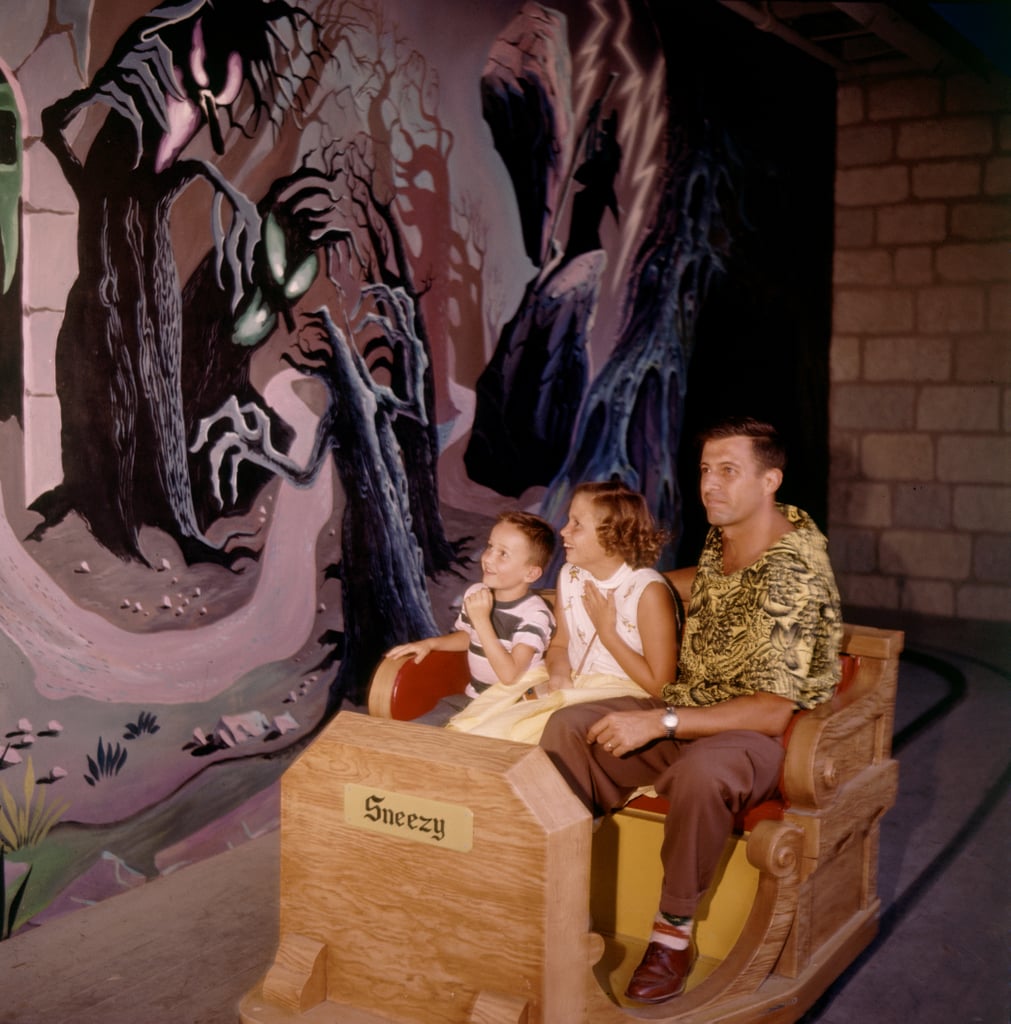 Kids celebrated opening day by seeing some of the scarier attractions, like the Snow White ride. The ride is now more fittingly called Snow White's Scary Adventures.