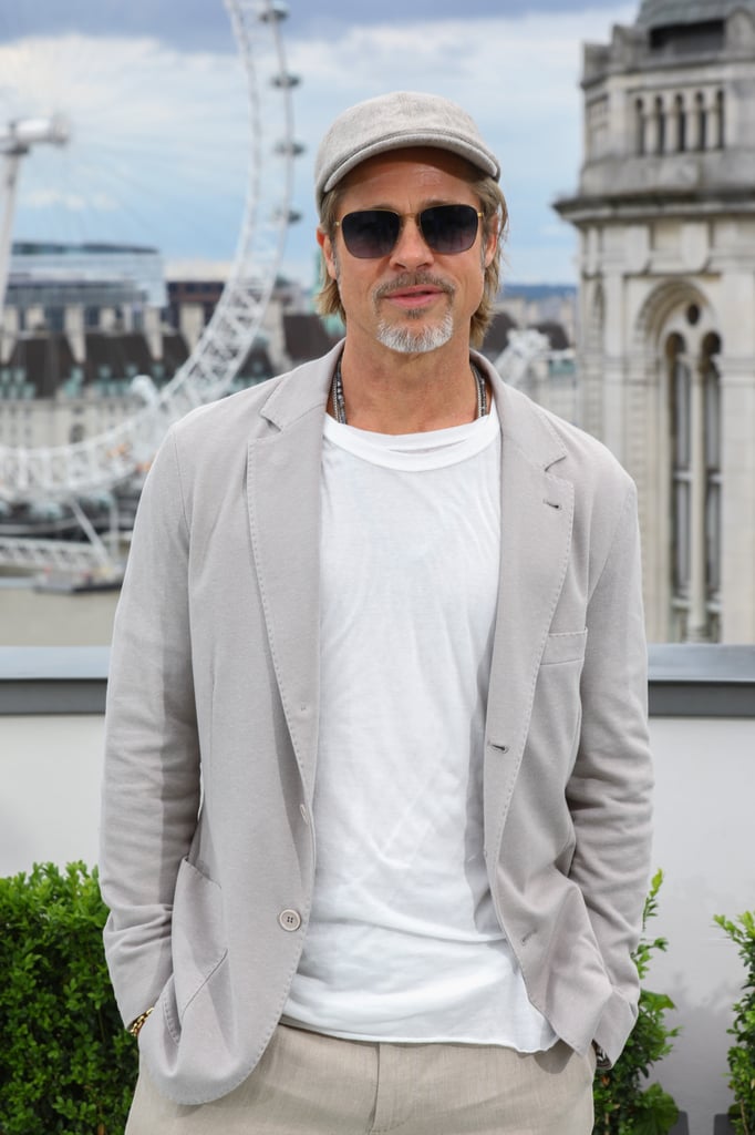 Brad Pitt at the London photocall of Once Upon a Time in Hollywood.