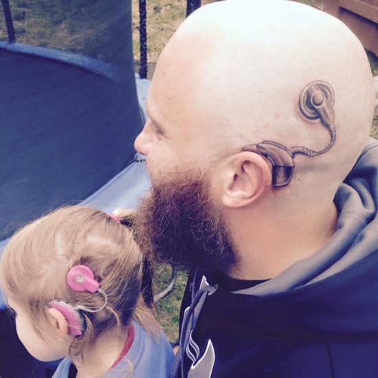 Dad Gets Tattoo of Cochlear Implant For His Daughter