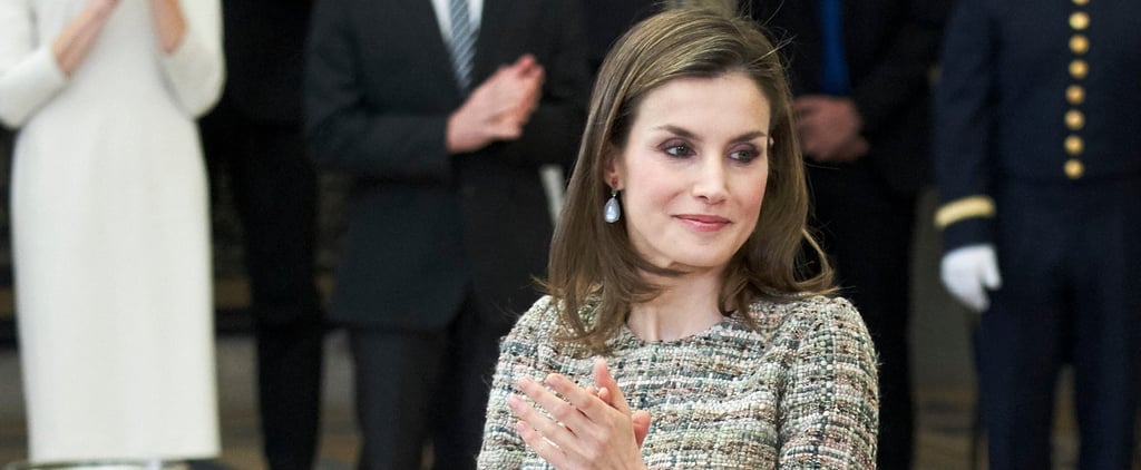 Queen Letizia's Tweed Dress January 2017