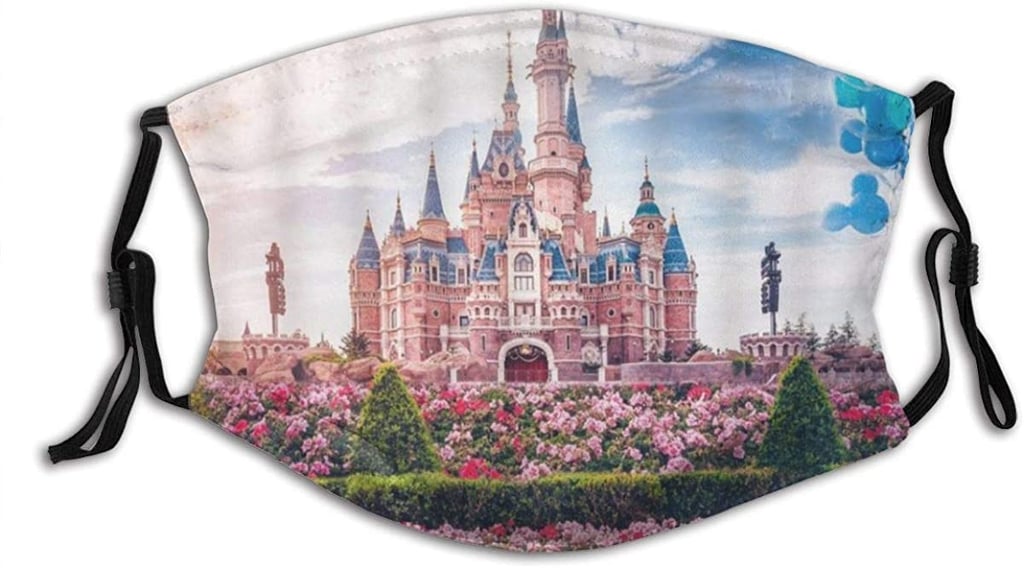 YCHY Pink Castle Spring Flower Disneyland Dust Face Cover