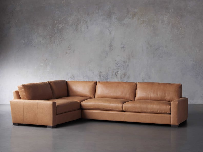 Best Splurge Leather Sofa