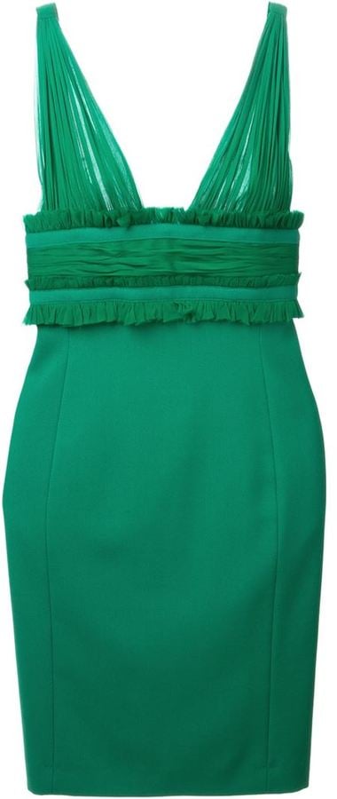 DSQUARED2 Ruffle Detail Dress ($1,306)