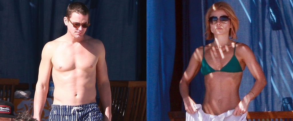 Matthew Bomer Shirtless and Kelly Ripa in Her Bikini in Cabo