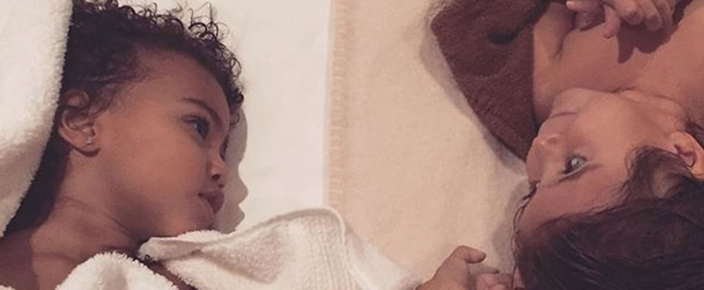 North West and Penelope Disick Bedtime Photo November 2015