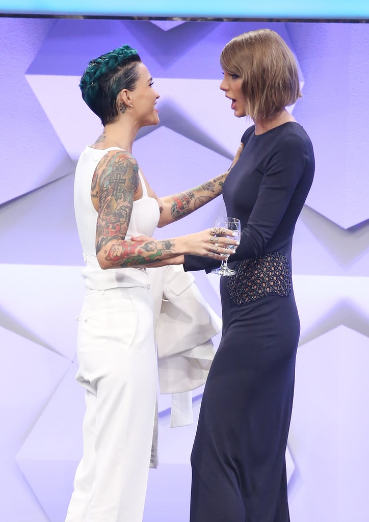 Taylor Swift and Ruby Rose at GLAAD Media Awards 2016