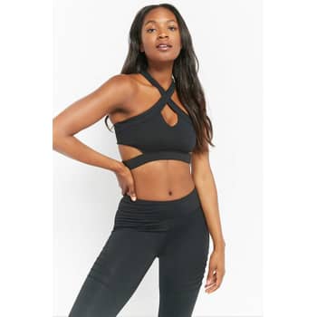 forever 21 high impact cutout sports bra Size S