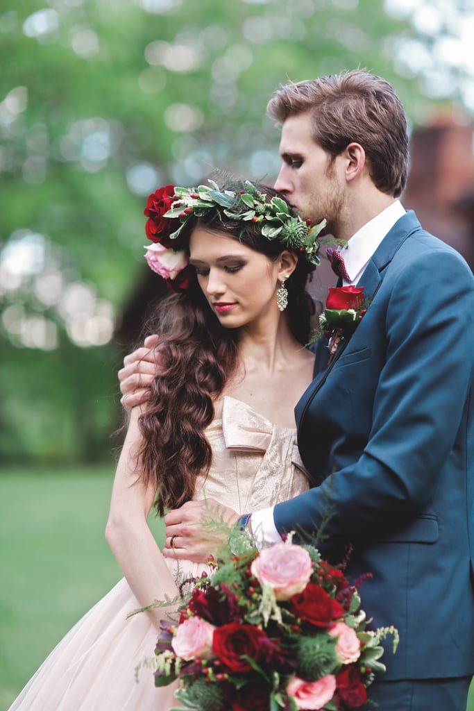 Woodsy Pink Bohemian Wedding