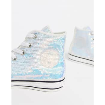 Converse Iridescent Sequin High Top Sneakers 2020 POPSUGAR Fashion