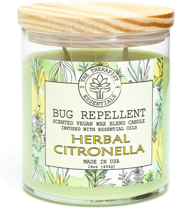 The Therapist Essentials Bug Repellent Candle Best Citronella Candles