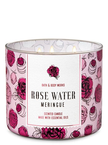 Rose Water Meringue 3-Wick Candle