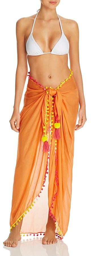 pom pom swim cover up