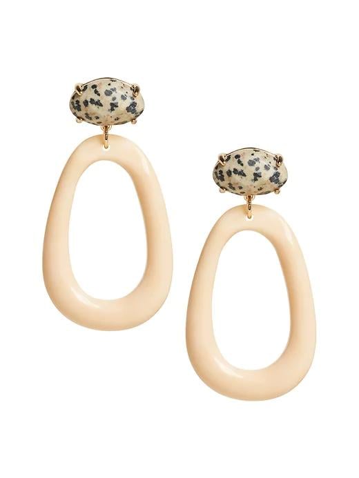 Oval Resin Earring