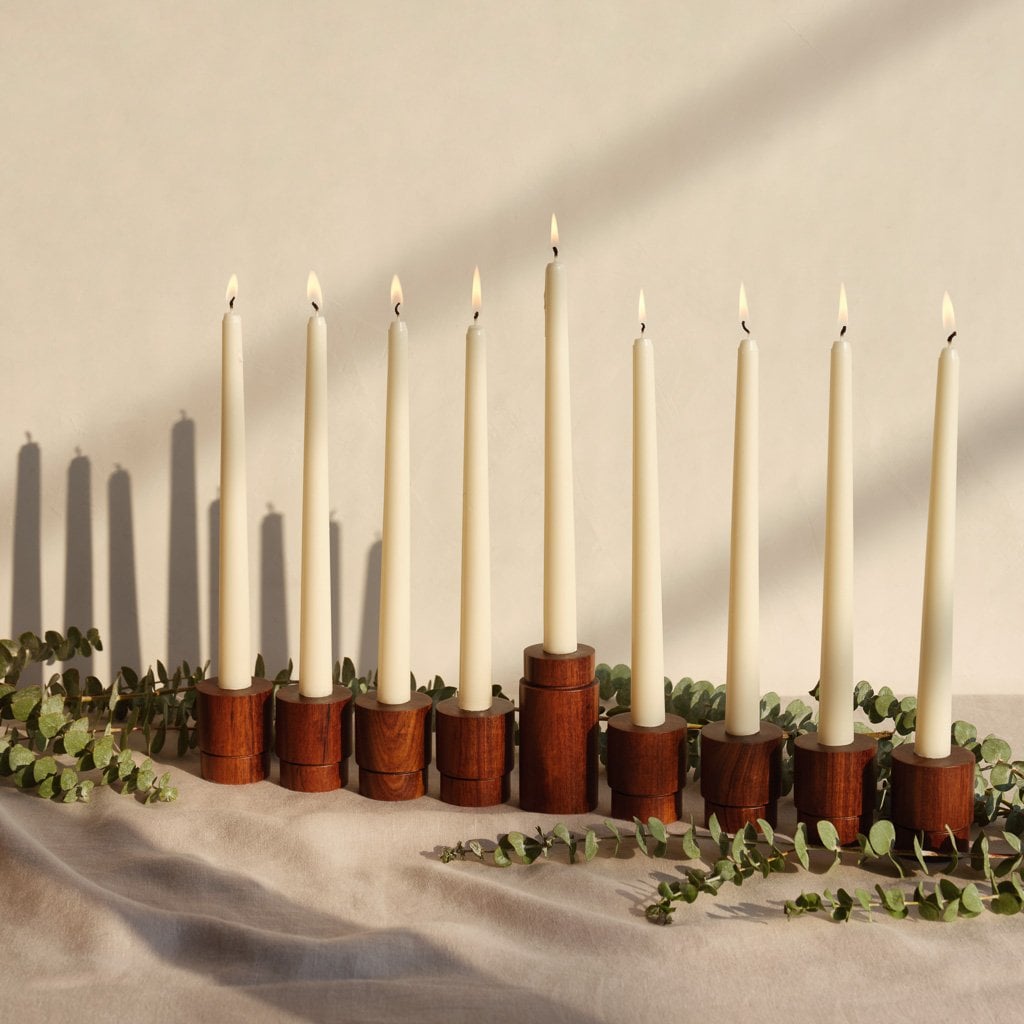 A Beautiful Wood Choice: The Citizenry Tikal Wood Menorah Set