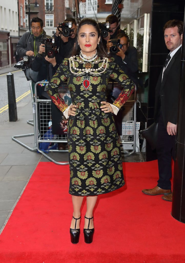 Salma Hayek Wearing Gucci at the Tale of Tales UK Premiere