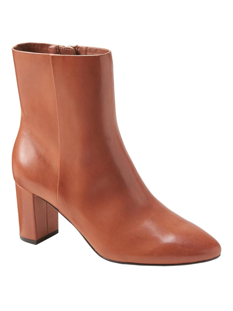 Block-Heel Ankle Boot