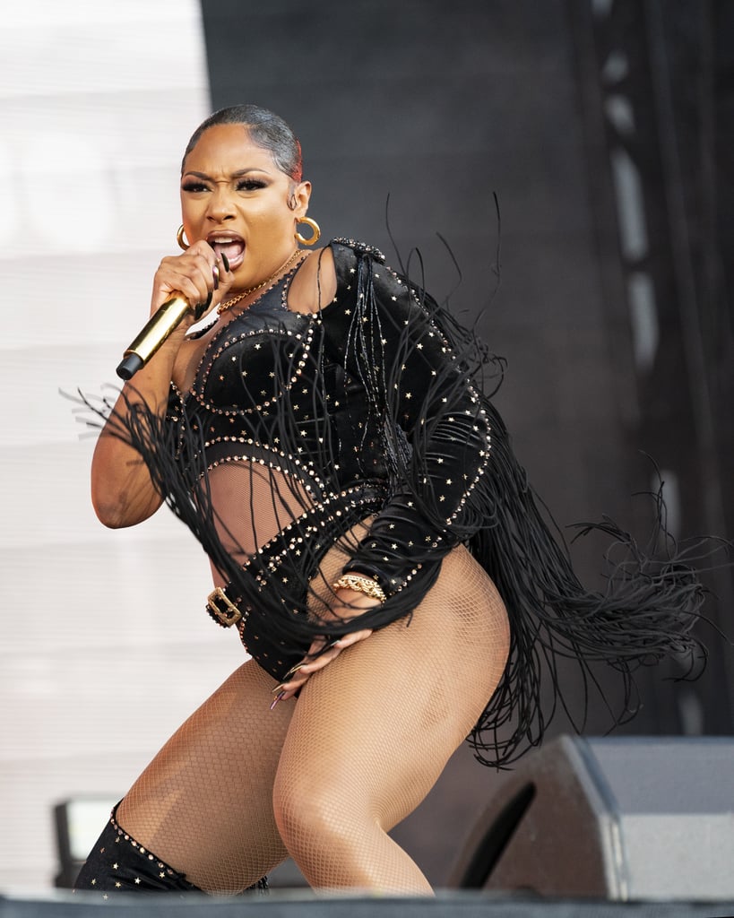 Megan Thee Stallion's Cowgirl Chic Rhinestone Bodysuit