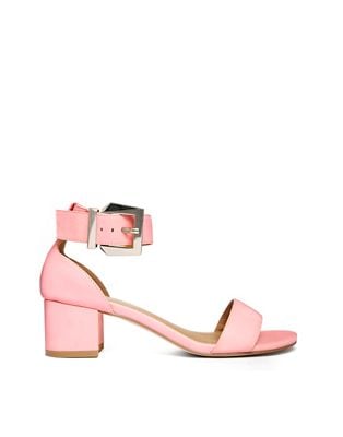 ASOS has pastel sandals in lower heel heights