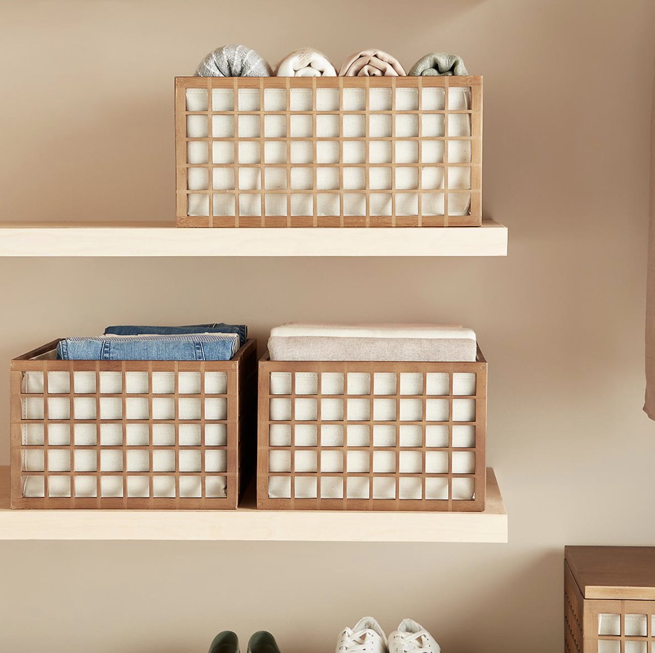 OnDisplay Acrylic Shelf Dividers - Closet Shelves Organizer