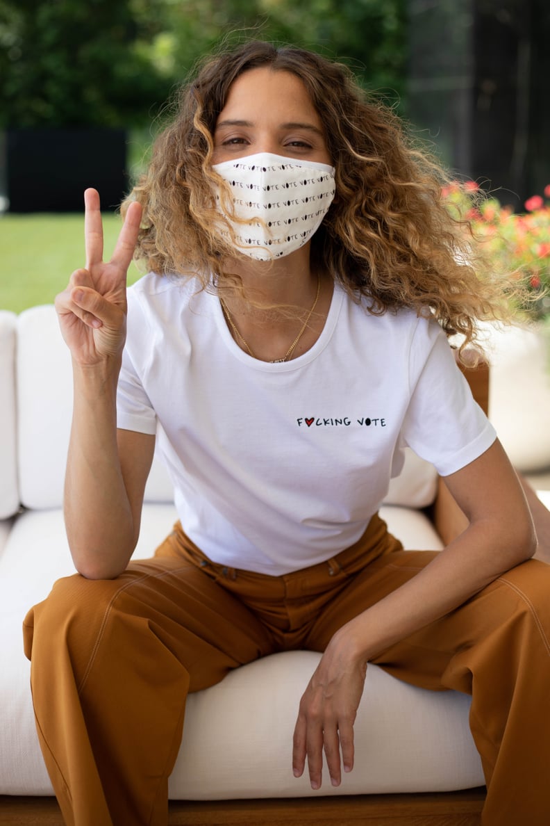 La Ligne x Cleo Wade Vote Face Mask and T-Shirt