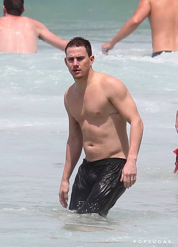 Channing Tatum Body Shape - In a Swimsuit