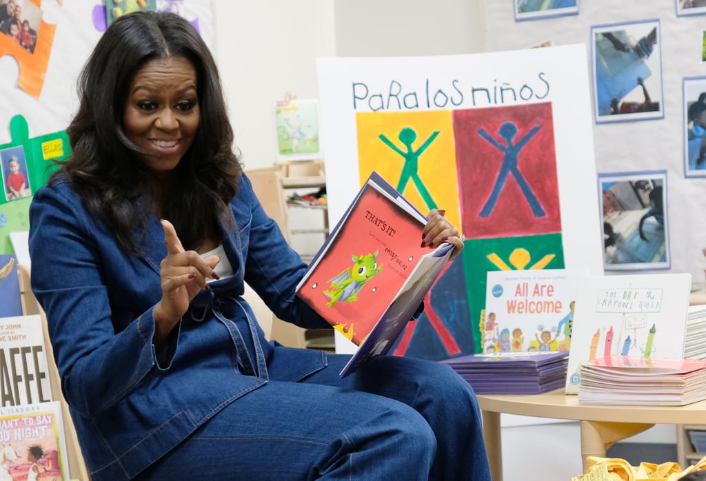 michelle obama book tour outfits