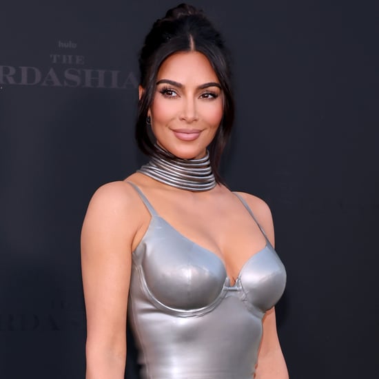 Kim Kardashian's Black and Silver Piping Bikini