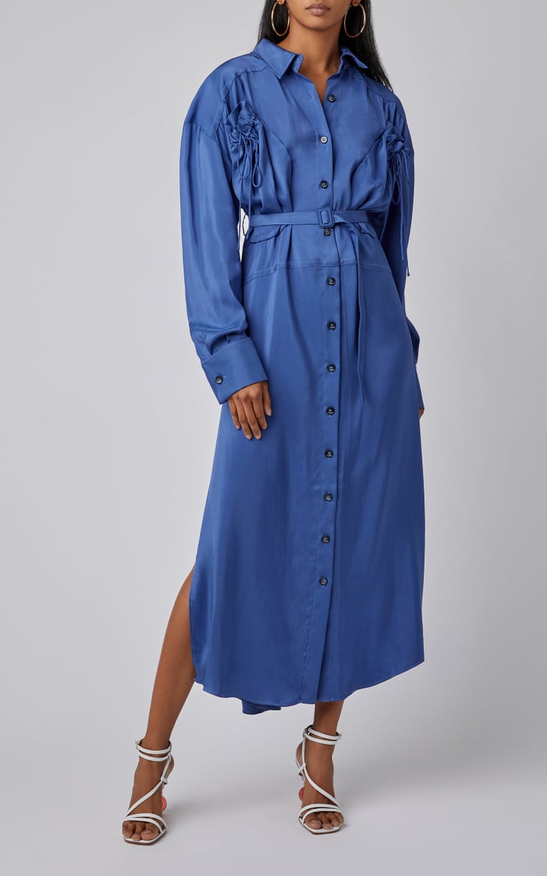 Jacquemus La Robe Valmy Belted Cotton-Poplin Maxi Dress