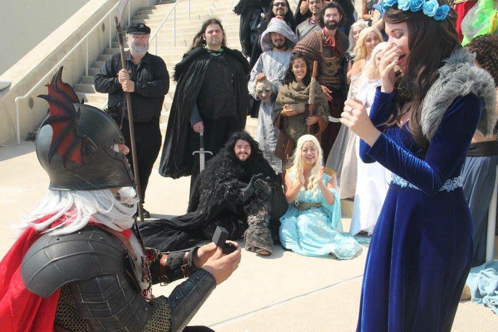 Game of Thrones Proposal at Comic-Con
