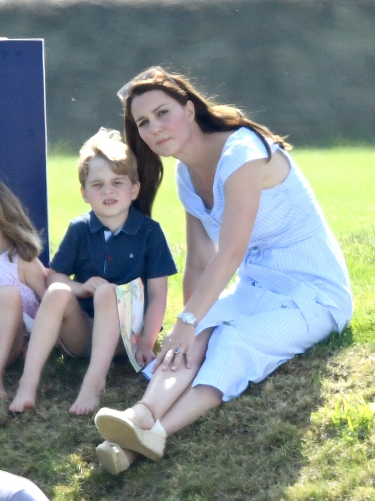 Kate Middleton Blue Dress at Polo Match 2018