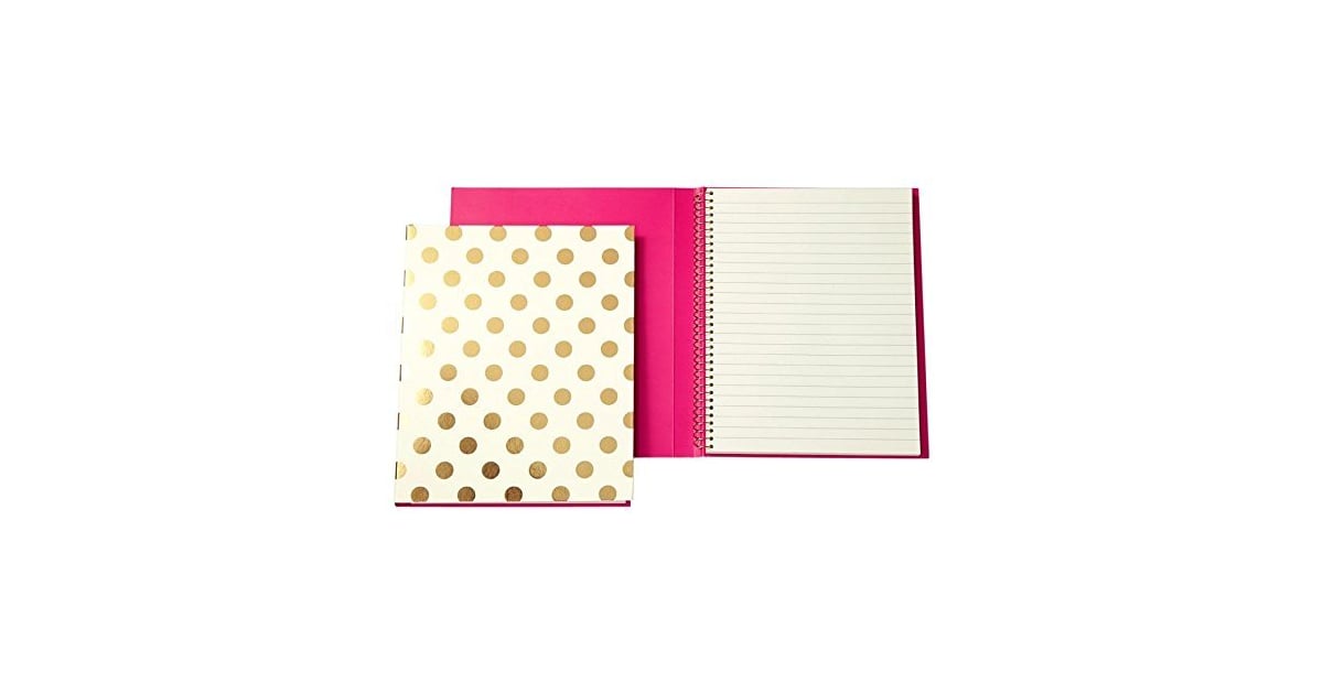 Kate Spade New York Spiral Notebook Gold Dots Best Kate Spade Home
